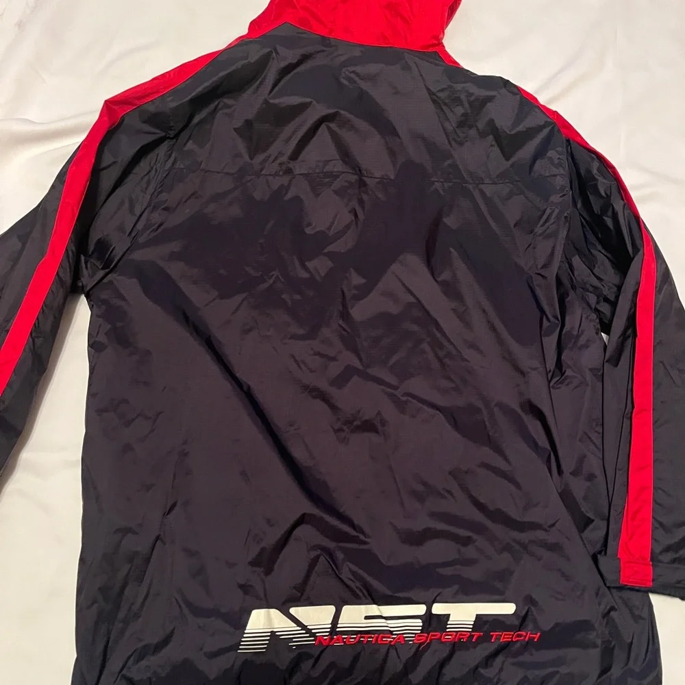 Nautica Black and Red Windbreaker - Picture 5 of 9
